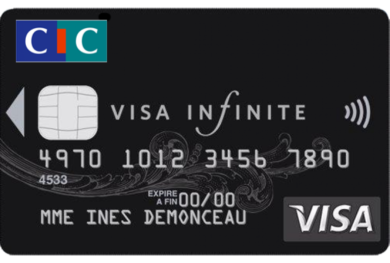 Carte Visa Infinite Gratuite Visa Infinite CIC, votre carte haut de gamme au prix de 330 €/an